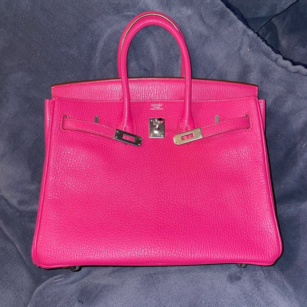 ❌Reserved❌Rose shocking chevre birkin 25 phw
